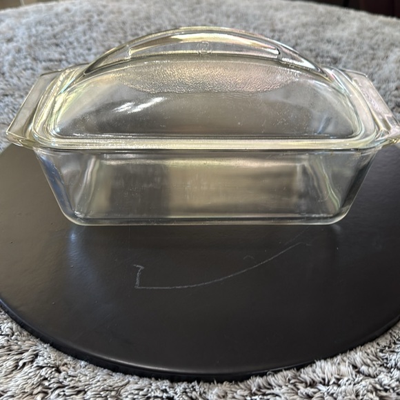 Vintage Westinghouse Pyrex Clear Refrigerator Loaf Pan Domed Lid Made In USA - Picture 4 of 11
